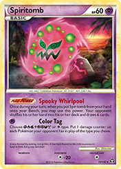 Spiritomb HS-Triumphant Pokemon Card