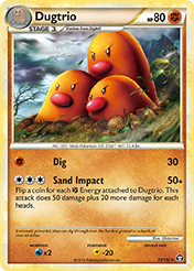 Dugtrio HS-Triumphant Pokemon Card