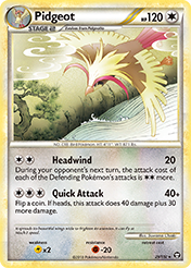 Pidgeot HS-Triumphant Pokemon Card