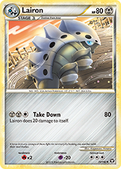 Lairon HS-Triumphant Pokemon Card