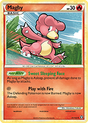 Magby HS-Triumphant Pokemon Card