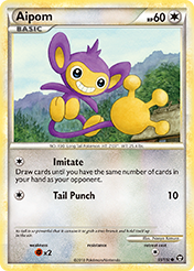 Aipom HS-Triumphant Pokemon Card