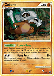 Cubone HS-Triumphant Pokemon Card