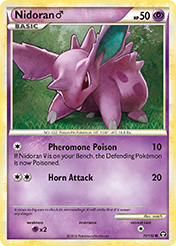 Nidoran♂ HS-Triumphant Pokemon Card