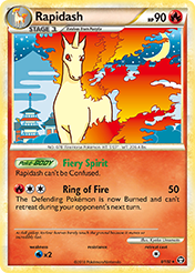 Rapidash HS-Triumphant Pokemon Card
