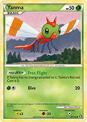 Yanma HS-Triumphant Pokemon Card