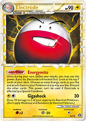 Electrode HS-Triumphant Pokemon Card