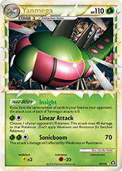 Yanmega HS-Triumphant Pokemon Card