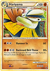 Hariyama HS-Undaunted Pokemon Card