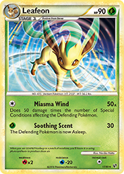 Leafeon HS-Undaunted Card List