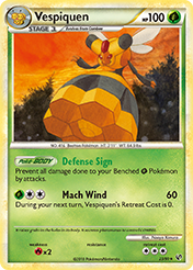 Vespiquen HS-Undaunted Pokemon Card