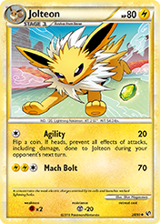 Jolteon HS-Undaunted Pokemon Card