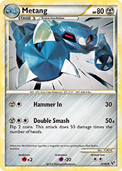 Metang HS-Undaunted Pokemon Card