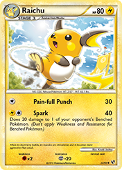 Raichu HS-Undaunted Pokemon Card
