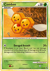 Combee HS-Undaunted Pokemon Card