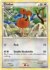 Doduo HS-Undaunted Pokemon Card