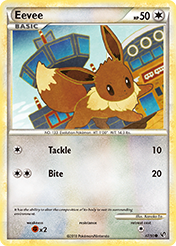 Eevee HS-Undaunted Pokemon Card