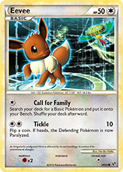 Eevee HS-Undaunted Pokemon Card