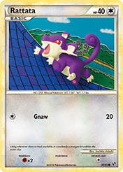 Rattata HS-Undaunted Pokemon Card