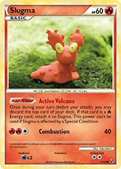 Slugma HS-Undaunted Pokemon Card