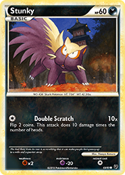Stunky HS-Undaunted Pokemon Card