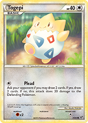 Togepi HS-Undaunted Pokemon Card