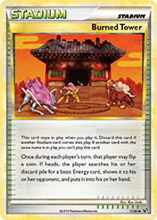 Burned Tower HS-Undaunted Pokemon Card
