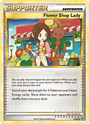 Flower Shop Lady HS-Undaunted Pokemon Card