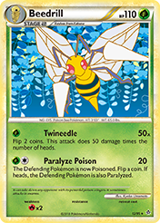 Beedrill HS-Unleashed Pokemon Card