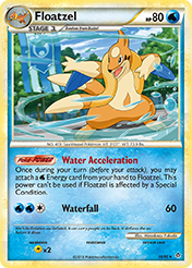 Floatzel HS-Unleashed Pokemon Card