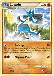 Lucario HS-Unleashed Pokemon Card