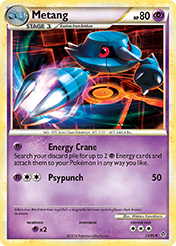 Metang HS-Unleashed Pokemon Card