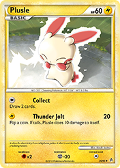 Plusle HS-Unleashed Pokemon Card