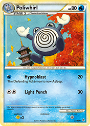 Poliwhirl HS-Unleashed Pokemon Card