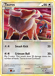 Tauros HS-Unleashed Pokemon Card
