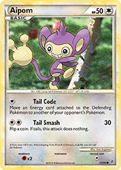 Aipom HS-Unleashed Pokemon Card