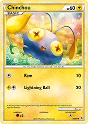 Chinchou HS-Unleashed Pokemon Card