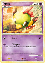 Natu HS-Unleashed Pokemon Card