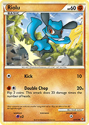 Riolu HS-Unleashed Pokemon Card