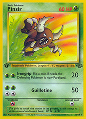 Pinsir Jungle Pokemon Card