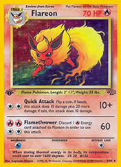 Flareon Jungle Pokemon Card