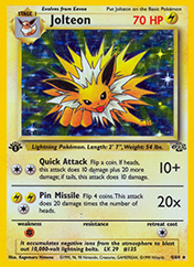 Jolteon Jungle Card List