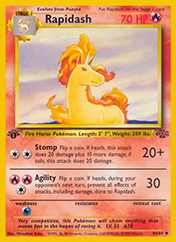 Rapidash Jungle Pokemon Card