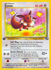 Eevee Jungle Pokemon Card