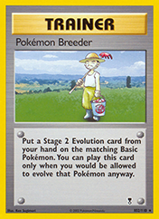 Pokemon Breeder Legendary Collection Pokemon Card