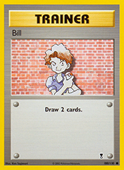 Bill Legendary Collection Pokemon Card