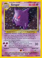 Gengar Legendary Collection Card List