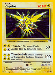 Zapdos Legendary Collection Card List