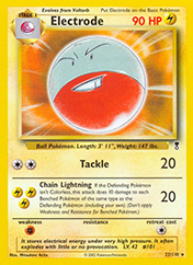 Electrode Legendary Collection Pokemon Card