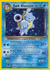 Dark Blastoise Legendary Collection Card List